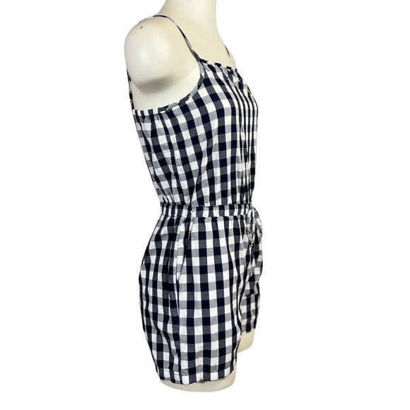 Cisono (S) Romper Navy Gingham Check - Picture 6 of 14